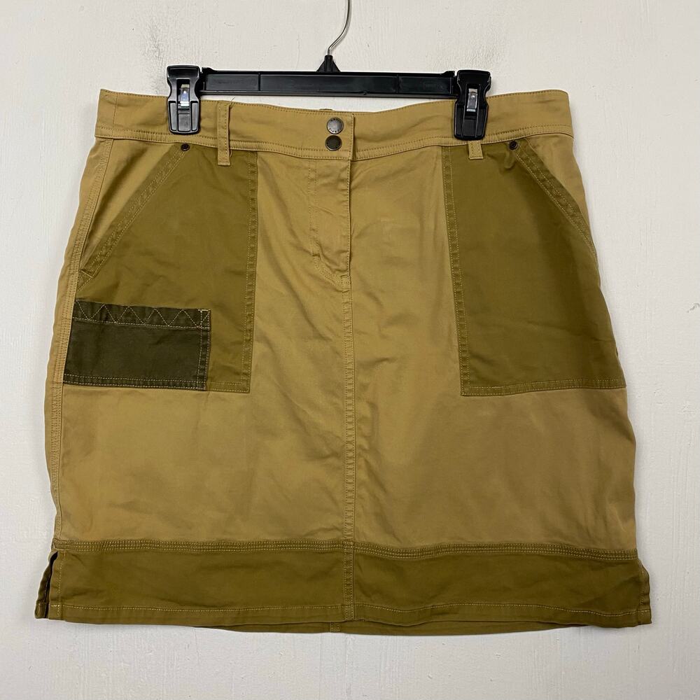 Orvis Women's Everyday Chino Khaki Pencil Skirt Gorpcore Utility Size 14